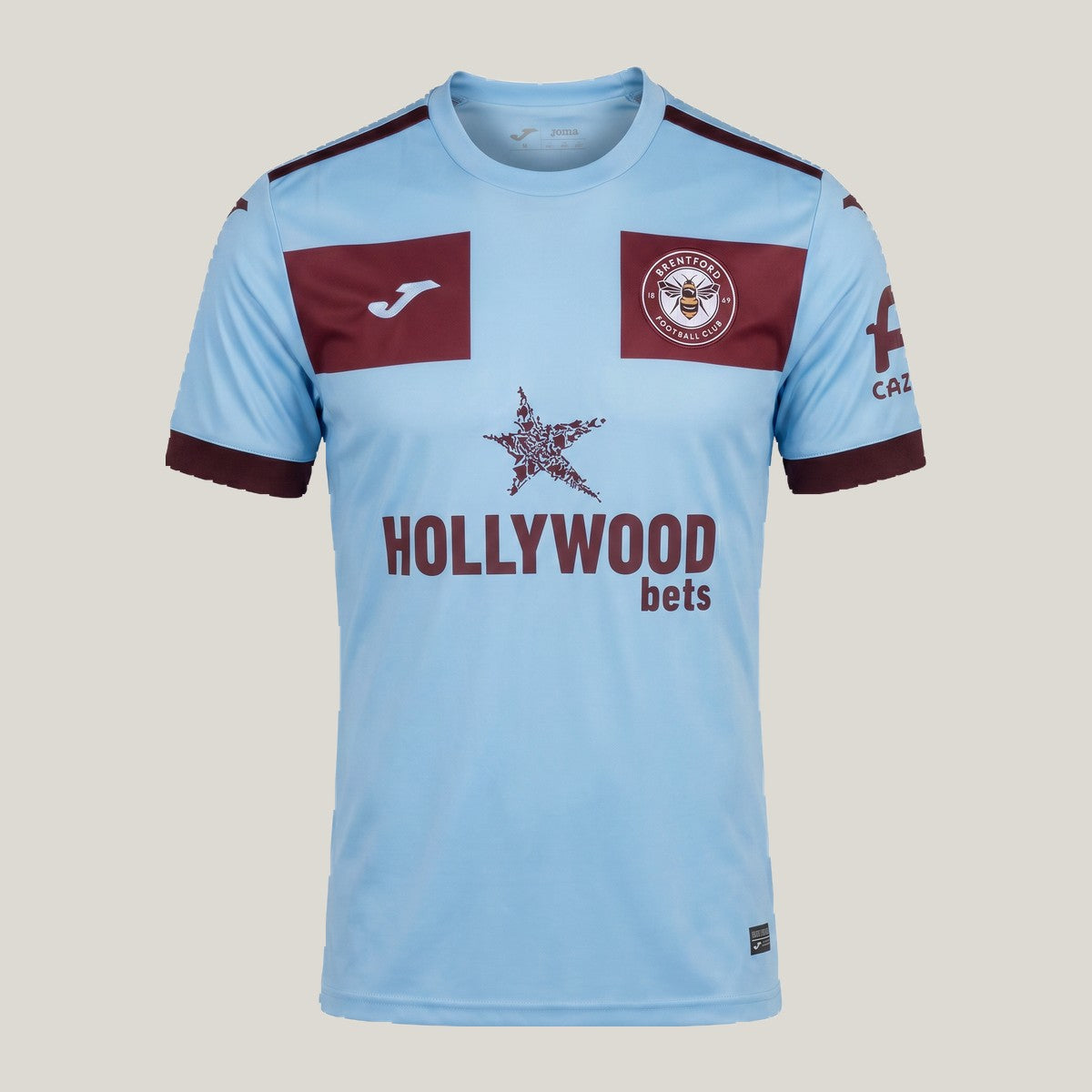 Brentford – Maillot Third 26/27 – Bleu ciel, Gris clair, Bordeaux - avant