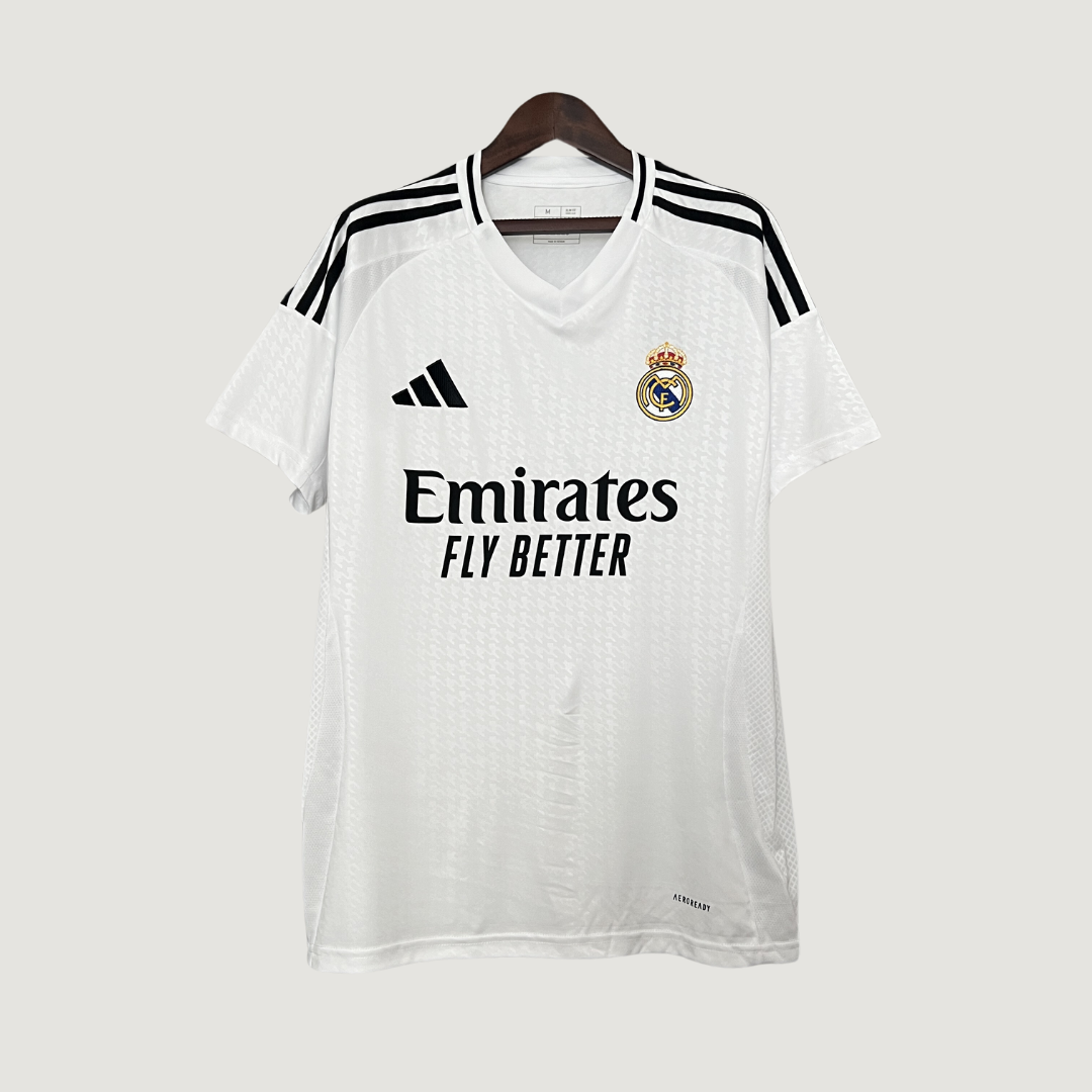 Real Madrid - Maillot Domicile 24/25 - Blanc / Noir ( Fan ) DERBYX