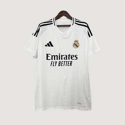Real Madrid - Maillot Domicile 24/25 - Blanc / Noir ( Fan ) DERBYX