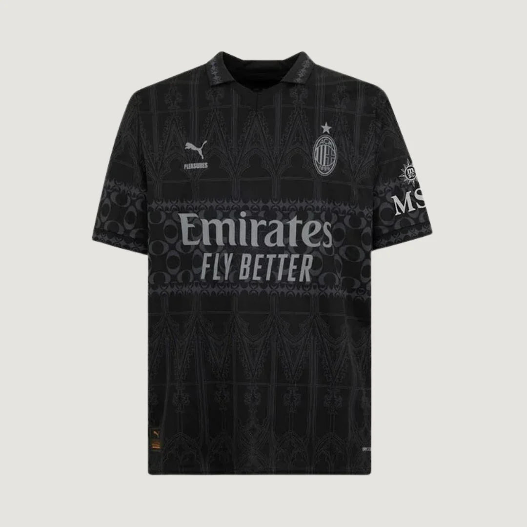 AC Milan - Maillot x PLEASURES Forth 23/24 - Noir DERBYX