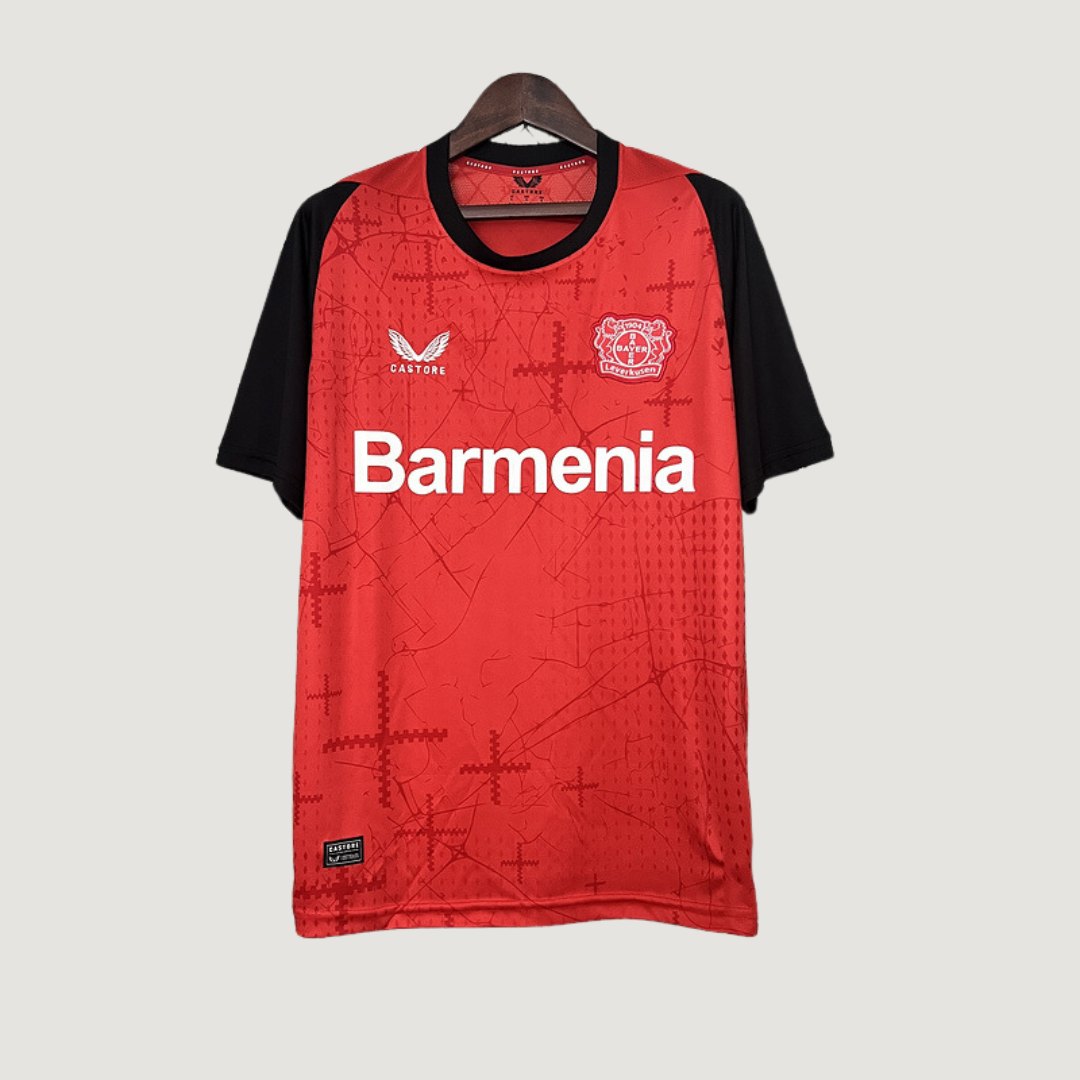 Bayer 04 Leverkusen - Maillot Domicile 24/25 - Rouge, Noir DERBYX