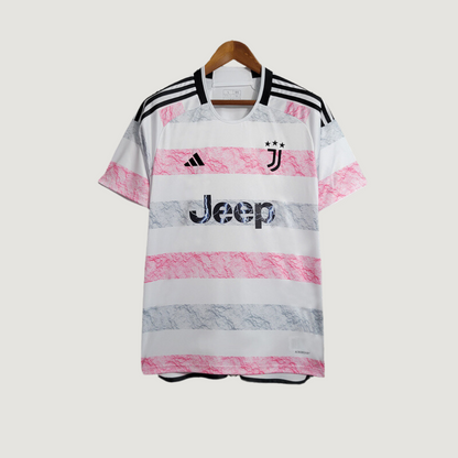 Juventus - Maillot Extérieur 23/24- Rose, Blanc ( Fan ) DERBYX