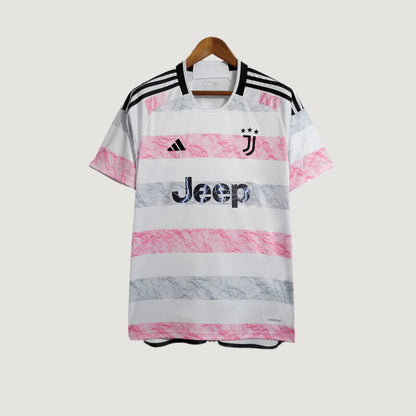 Juventus - Maillot Extérieur 23/24- Rose, Blanc ( Fan ) DERBYX