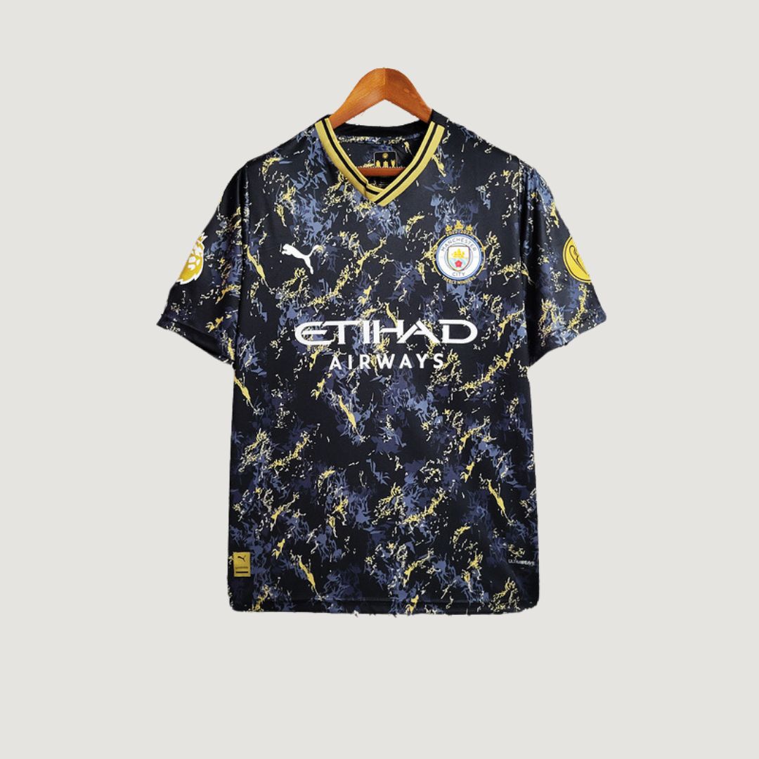 Manchester City - Maillot Édition Spéciale 23/24 - Noir, Or DERBYX