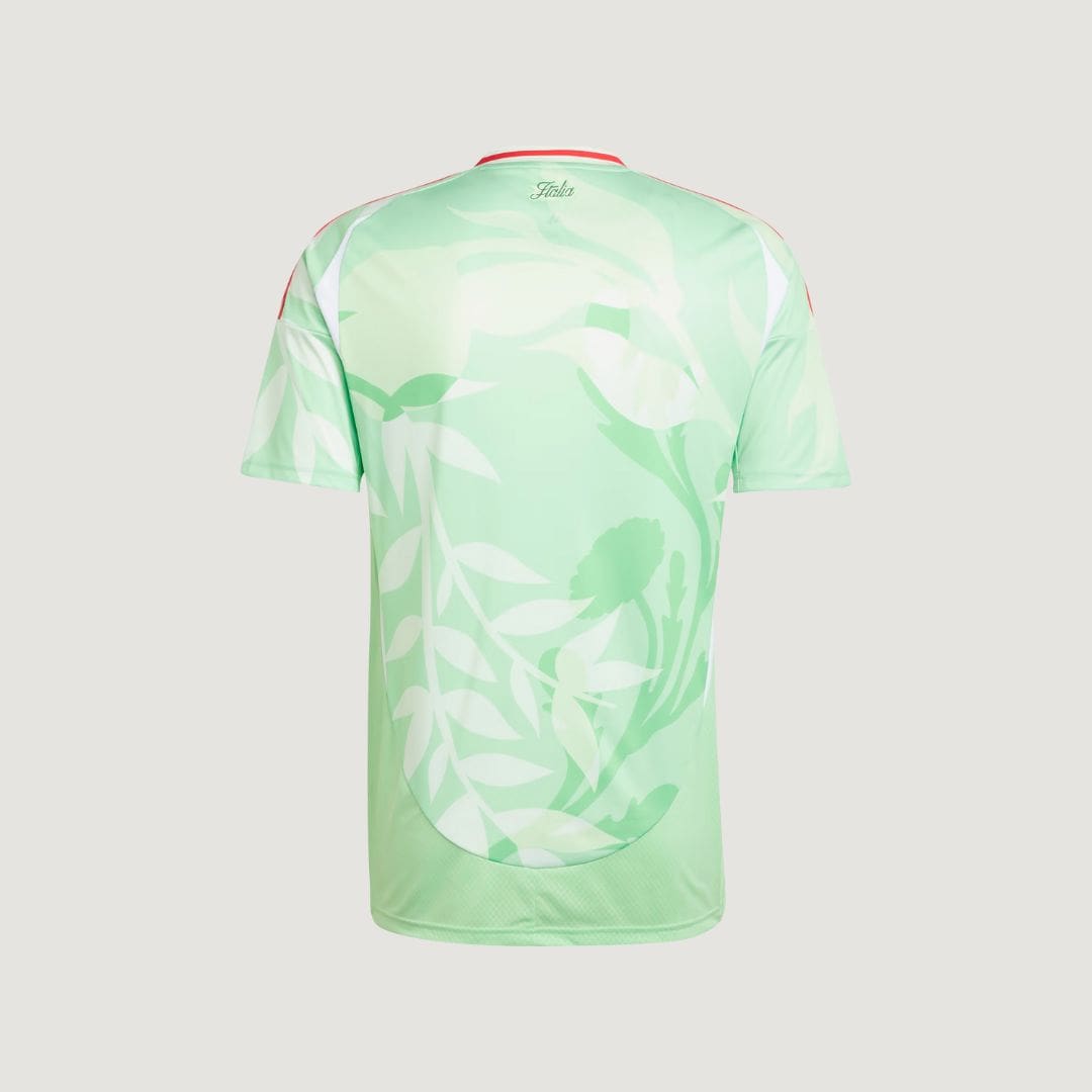 Italie – Maillot Extérieur 2025/26 (Équipe Féminine) – Vert Clair, Blanc & Rouge - dos