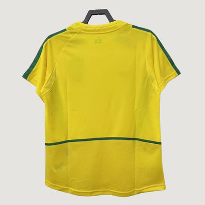 Brésil - Maillot Rétro 2002 - Jaune,Vert - dos