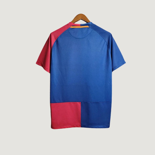 FC Barcelone - Maillot Rétro 08/09 - Bleu, Rouge - dos