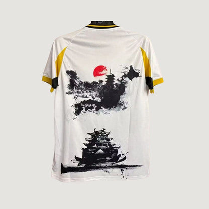 Japon - Maillot Concept - Blanc, Jaune - dos