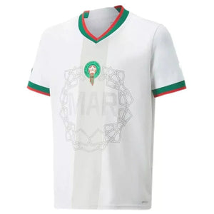 Maillot Maroc saison 2022 extérieur Coupe du Monde blanc DERBYX