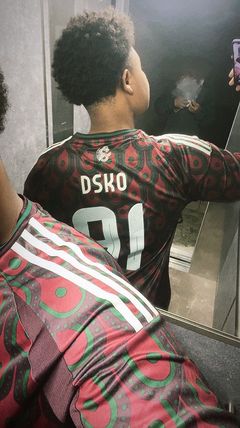 Mexique - Maillot Domicile 24/25 - Bordeaux, Vert - dos