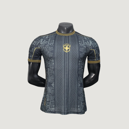 Brésil – Maillot Concept 2026 – Noir, Gris, Or - dos