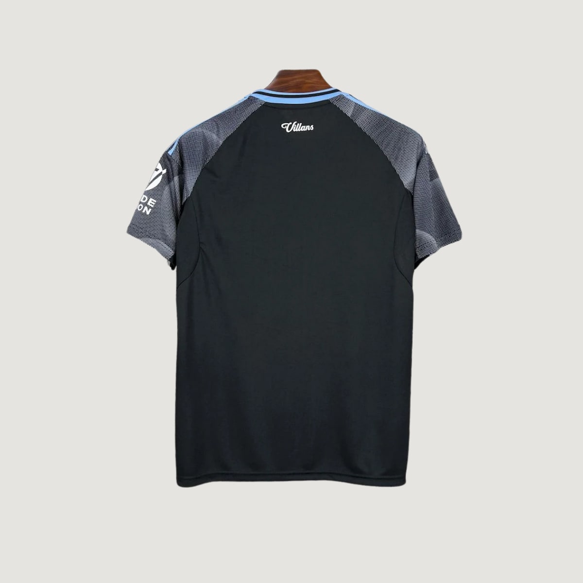 Aston Villa – Maillot Extérieur 2025/26 – Noir, Gris - dos