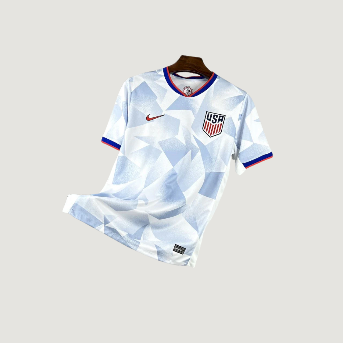 USA – Maillot Domicile 2025-26 – Blanc, Bleu, Rouge - dos