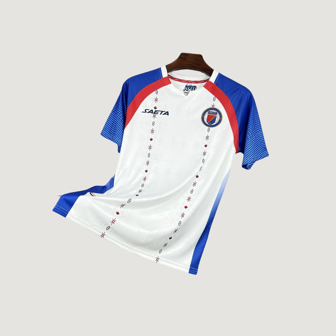 Haïti – Maillot Coupe du monde 2026 – blanc, bleu, rouge - dos