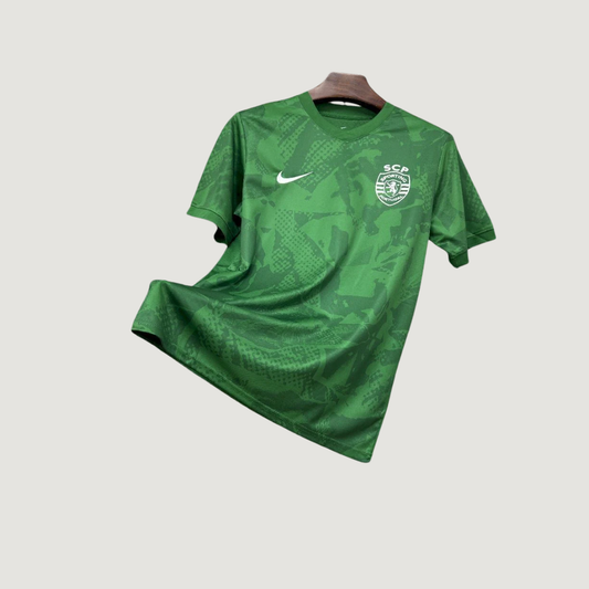 Sporting Lisbonne – Maillot Entraînement 2025-26 – vert, vert foncé - dos