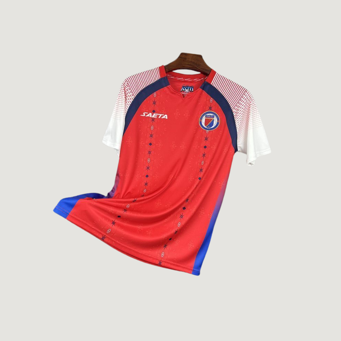 Haïti – Maillot Troisième Coupe du Monde 2026 – Rouge, Bleu - dos