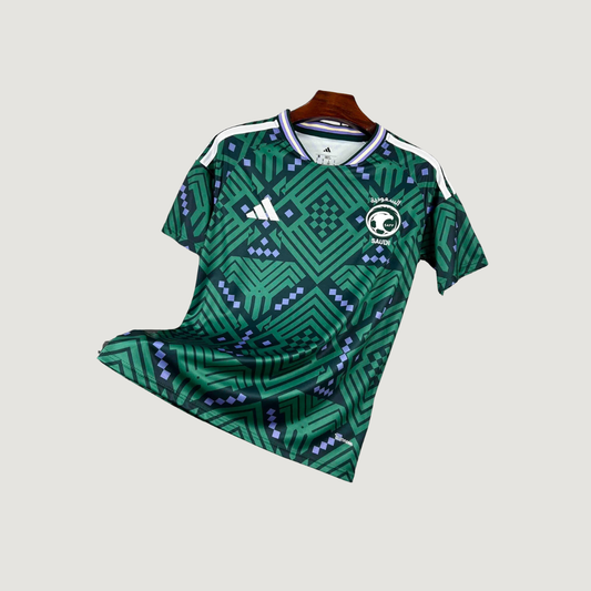 Arabie Saoudite – Maillot Domicile Coupe du Monde 2026 – Vert, Blanc - dos
