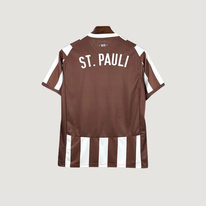 FC St. Pauli – Maillot Domicile 2025/26 – Marron, Blanc - dos