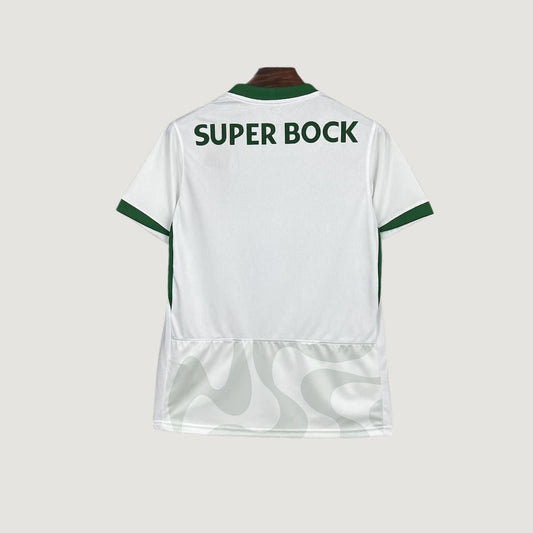 Sporting Lisbonne – Maillot Alternatif 2025/26 – Blanc & Vert - dos