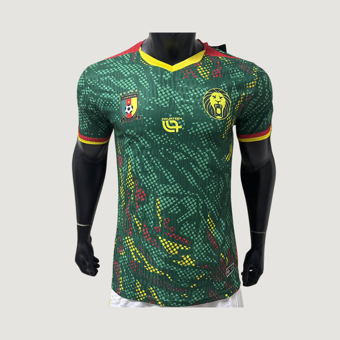 Cameroun – Maillot Domicile Coupe du Monde 2026 – Vert, Jaune, Rouge - dos