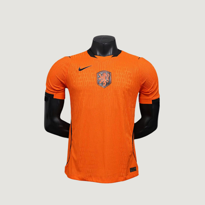 Pays-Bas – Maillot Domicile Coupe du Monde 2026 Player Version – Orange & Noir - dos