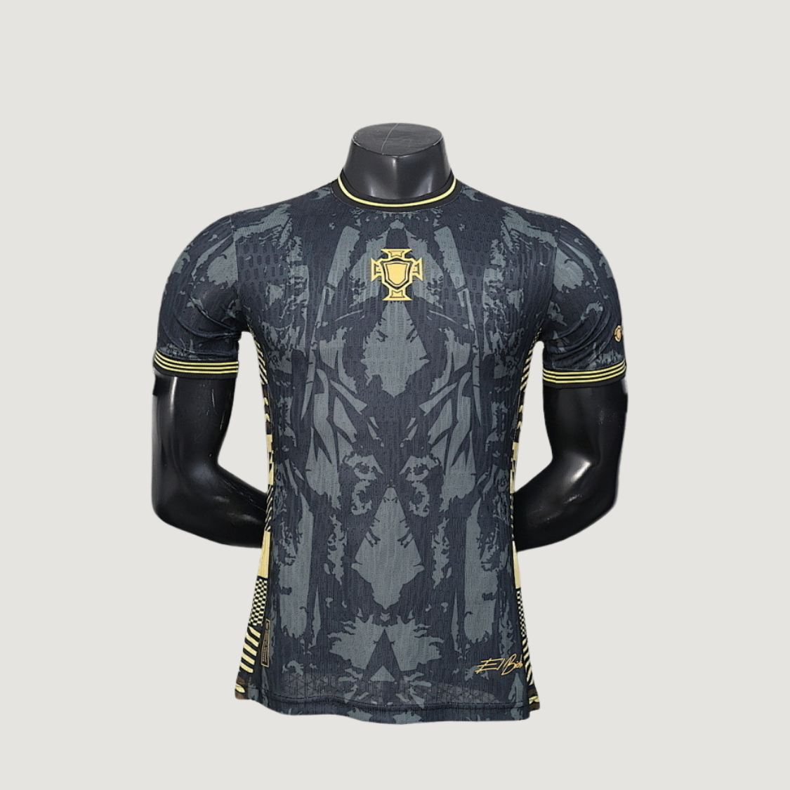 Portugal – Maillot Édition Spéciale 2025-2026 – Noir, Jaune - dos