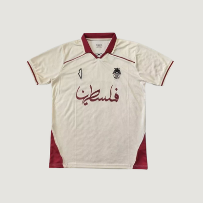 CD Palestino – Maillot 2025/26 – Écru, Rouge Bordeaux - dos