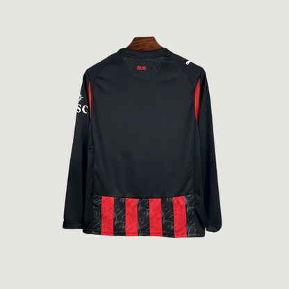 AC Milan – Maillot Domicile 2025/26 Manches Longues – Rouge, Noir - dos