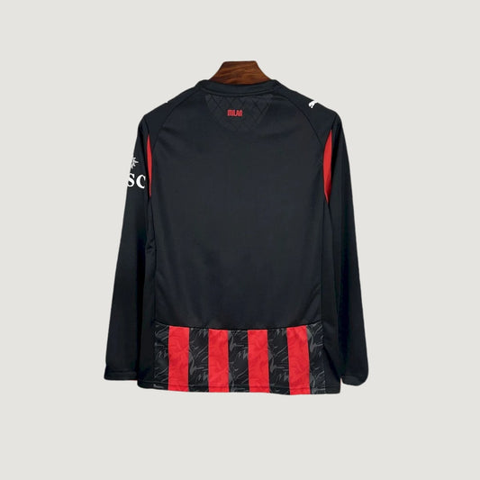 AC Milan – Maillot Domicile 2025/26 Manches Longues – Rouge, Noir - dos