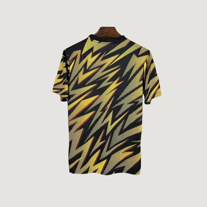 AS Roma – Maillot Entraînement 2025/26 – Noir & Jaune - dos