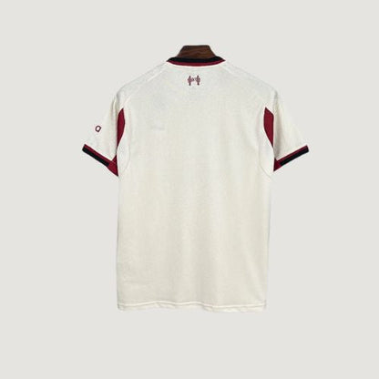 Liverpool – Maillot Extérieur 25/26 – Blanc, Bordeaux - dos