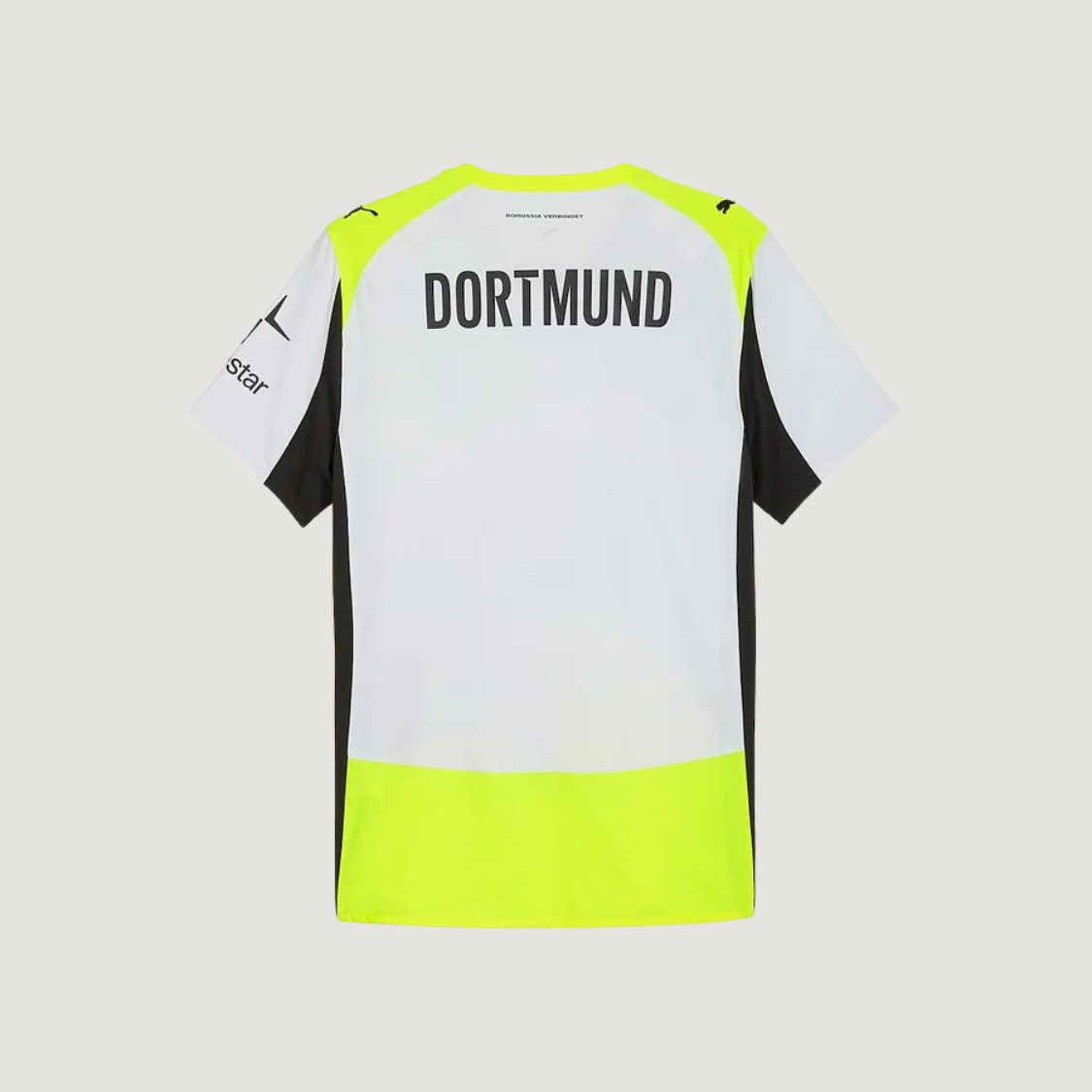 Borussia Dortmund – Maillot Pré-Match 2025/26 – Jaune fluo - dos