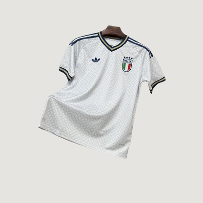 Italie – Maillot Extérieur Coupe du Monde 2026 – Blanc, Bleu marine, Or - dos