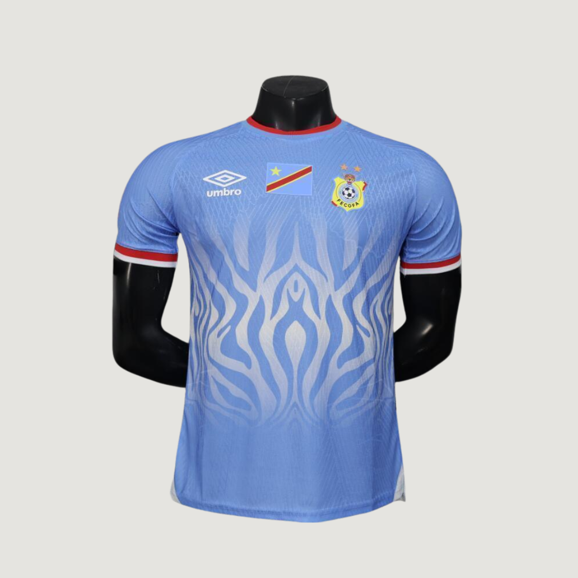 Congo – Maillot Domicile Coupe du Monde 2026 – Bleu Ciel, Blanc, Rouge - dos