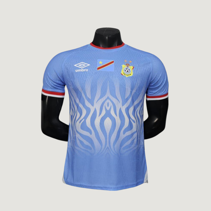 Congo – Maillot Domicile Coupe du Monde 2026 – Bleu Ciel, Blanc, Rouge - dos