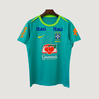 Brésil – Maillot d’Entraînement 2025/26 Homme – Vert lac, Vert clair - dos