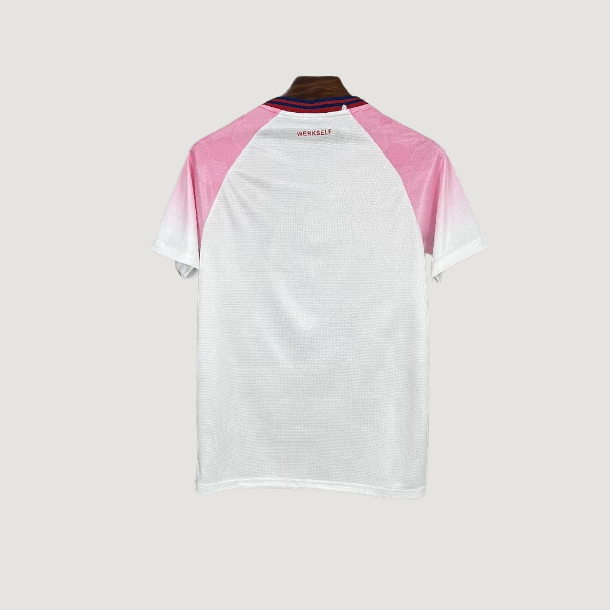 Bayer Leverkusen – Maillot Extérieur 2025/26 – Blanc, Rose Dégradé - dos