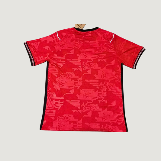 Angleterre – Maillot Extérieur Coupe du Monde 2026 – Rouge & Noir - dos