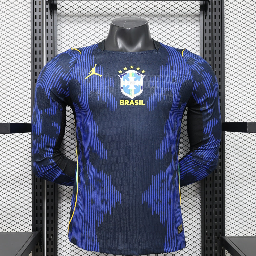Maillot 2026 Brésil Extérieur player Manches Longues DERBYX