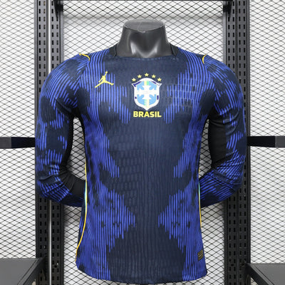 Maillot 2026 Brésil Extérieur player Manches Longues DERBYX