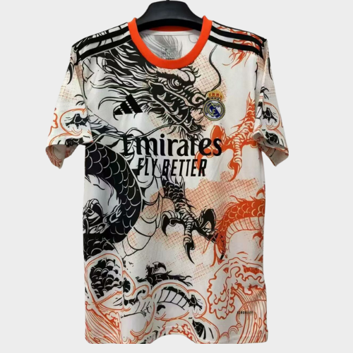 RÉAL DE MADRID Concept ,blanc , rouge , noir (motif dragon) 25/26 DERBYX