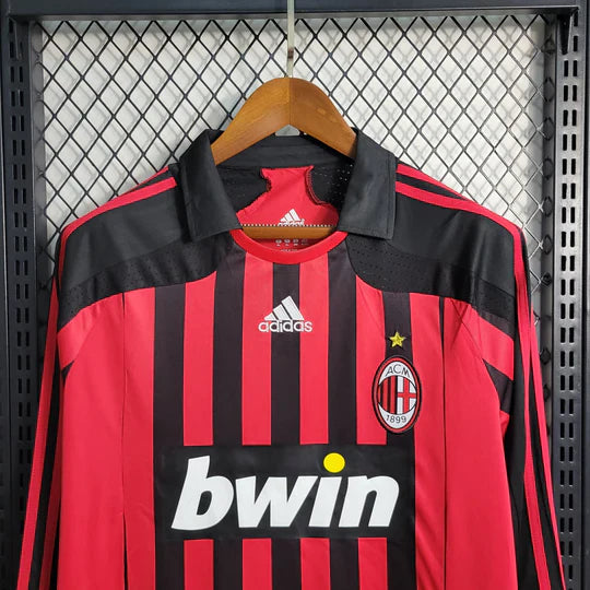 Maillot AC Milan Retro 2007 2008 Manche Longue DERBYX