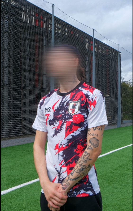 Japon – Maillot Concept 2026 – Blanc, Rouge, Noir - avant