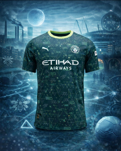 Manchester City – Maillot Fourth 2025/26 – Vert - dos