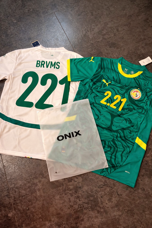 Sénégal – Maillot Extérieur 2024/2025 (2 Étoiles CAN 2025) – Blanc - dos