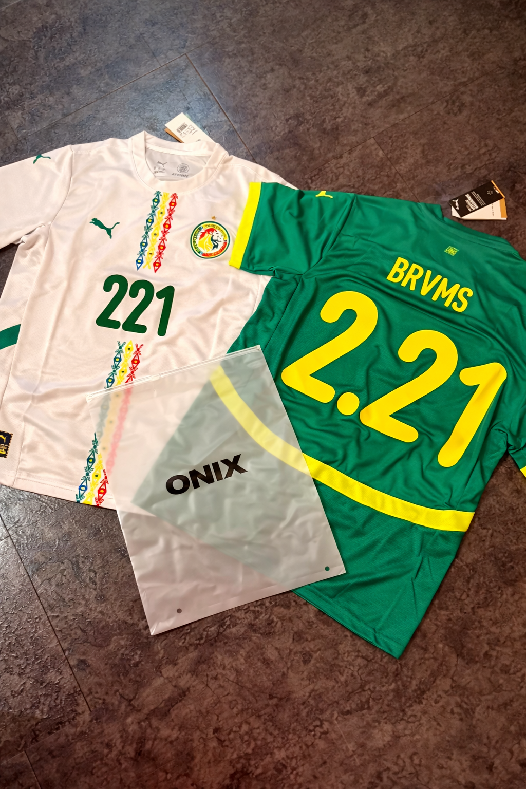 Sénégal - Maillot Extérieur 24/25 - Vert, Jaune - dos