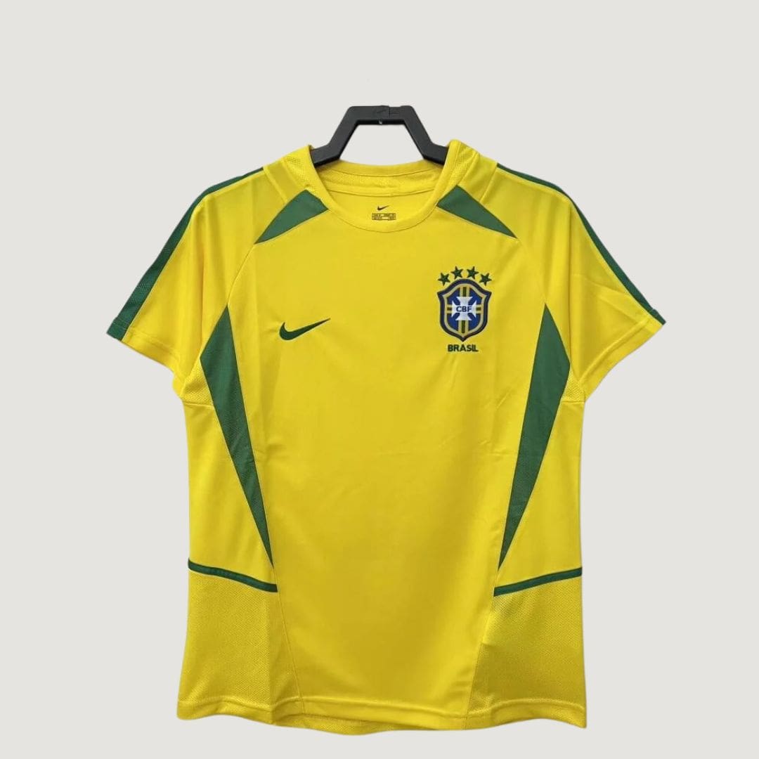 BRÉSIL - MAILLOT RÉTRO 2002 - JAUNE,VERT DERBYX