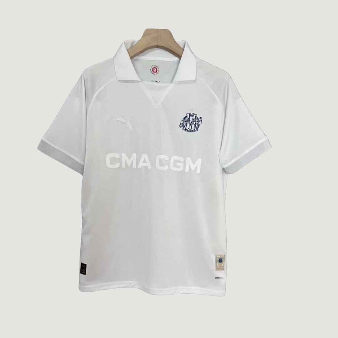 OLYMPIQUE DE MARSEILLE - MAILLOT ANNIVERSAIRE 125ANS 24/25 - BLANC DERBYX