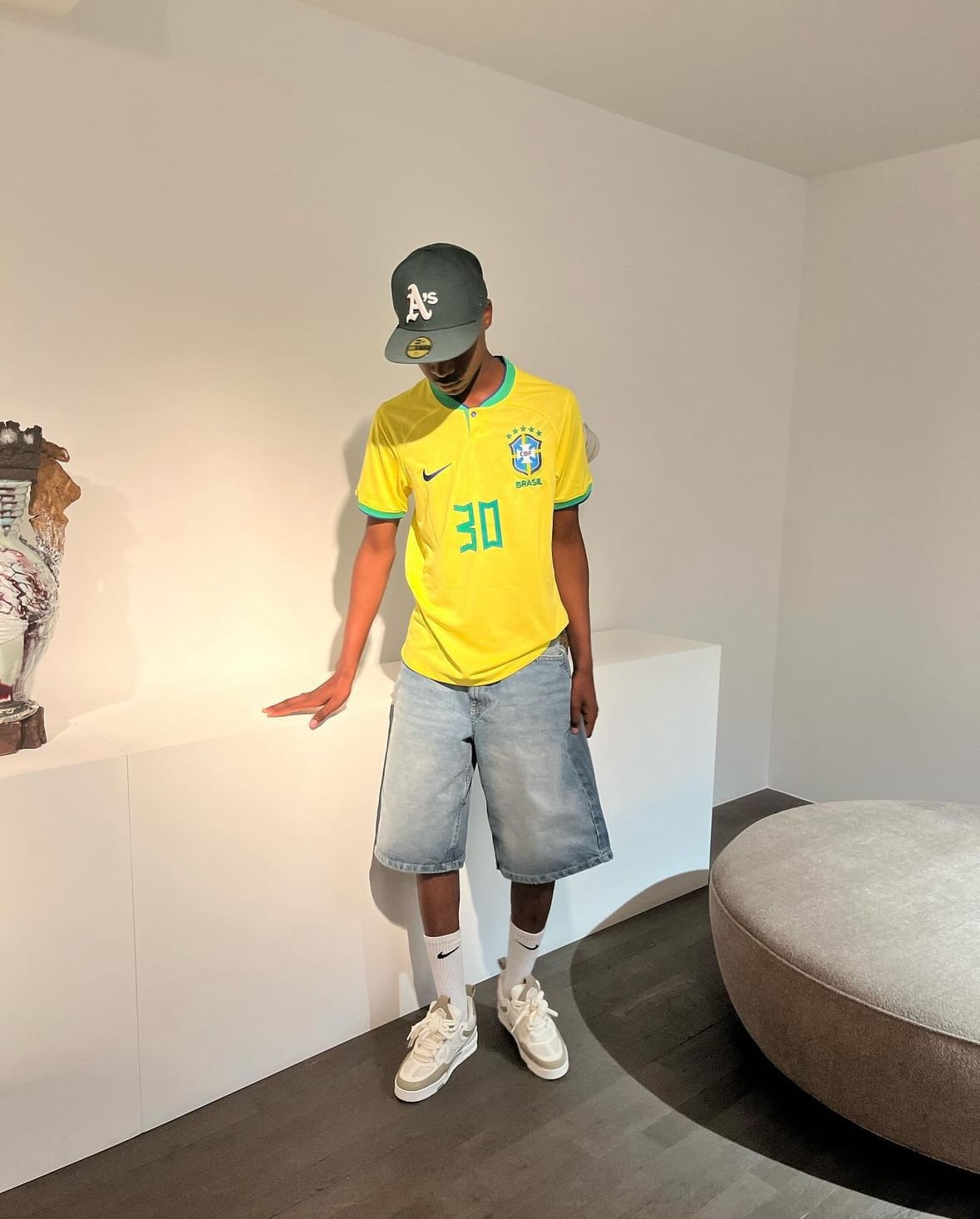 Brésil - Maillot Domicile 23/24 - Jaune,Vert - dos