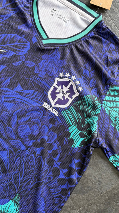 Brésil – Maillot Concept 2026 – Bleu, Tropicale - dos